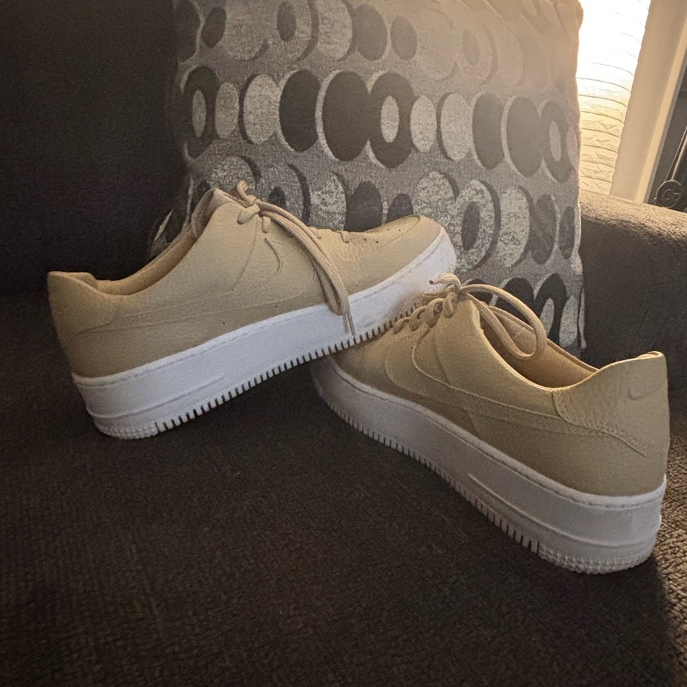 Nike ACG Beige and White Athletic Shoes